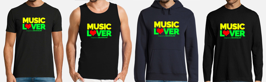 CAMISETAS CHICO MUSIC LOVER