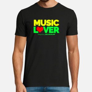 Camisetas Music Lover para chico manga corta